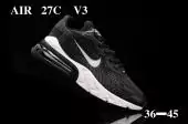 nike air max 270 france mulher homem running sapatos v3 black white